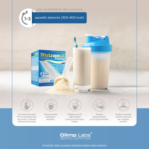 Zdjęcie produktu - 5 Olimp Nutramil Complex Protein neutralny - 6 saszetek