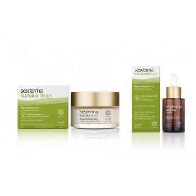 Miniaturka artykułu - #0 SESDERMA Zestaw FACTOR G RENEW Krem, 50 ml + Serum, 30 ml 