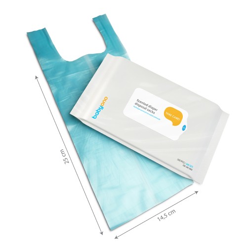 Miniaturka artykułu - #1 BabyOno Pachnące woreczki na pieluszki (1052) - 100 sztuk