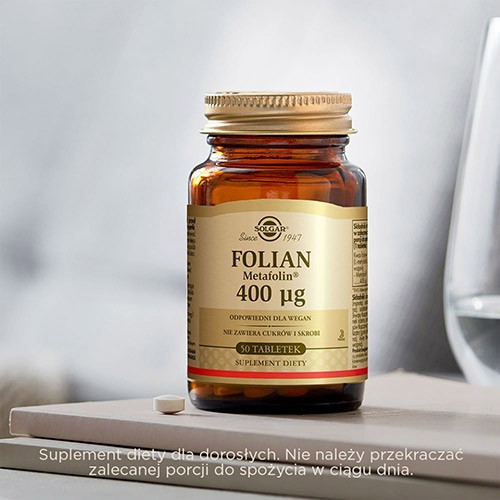 #3 – SOLGAR Folian (Metafolin&reg;) 400 &micro;g - 50 tabletek