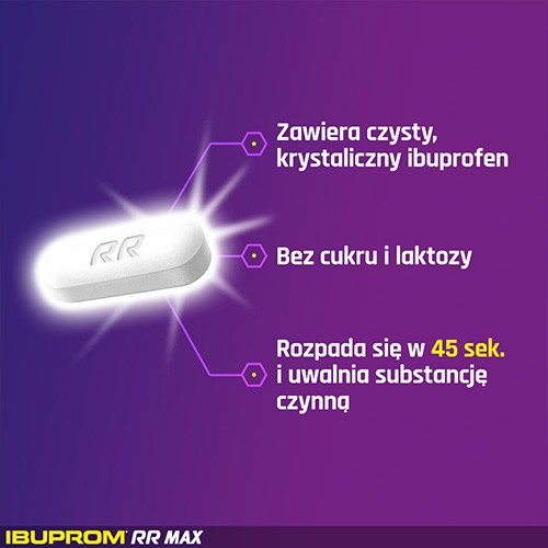 Zdjęcie produktu - 3 Ibuprom RR MAX 400mg, 12 tabletek 