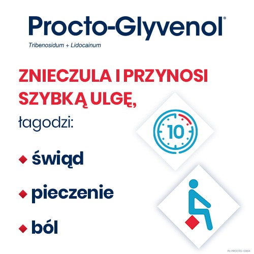 Zdjęcie produktu - 2 Procto-Glyvenol, 10 czopk&oacute;w