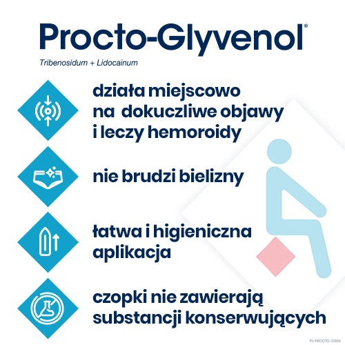 Zdjęcie produktu - 5 Procto-Glyvenol, 10 czopk&oacute;w