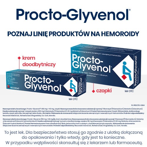 Zdjęcie produktu - 7 Procto-Glyvenol, 10 czopk&oacute;w