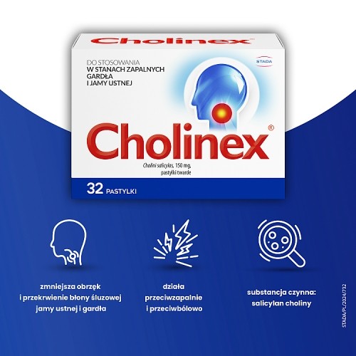 Zdjęcie produktu - 2 Cholinex, 32 pastylki do ssania