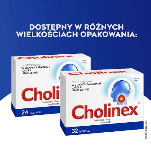 Zdjęcie produktu - 3 Cholinex, 32 pastylki do ssania