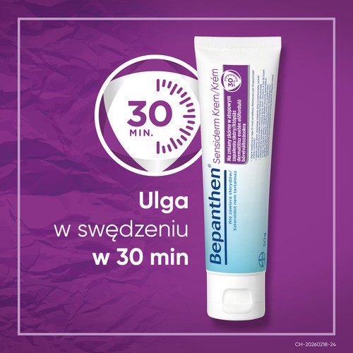 Miniaturka artykułu - #1 Bepanthen Sensiderm Krem na zmiany sk&oacute;rne w atopowym zapaleniu sk&oacute;ry, 50 g
