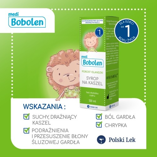 Zdjęcie produktu - 4 Bobolen porost islandzki syrop, 120 ml