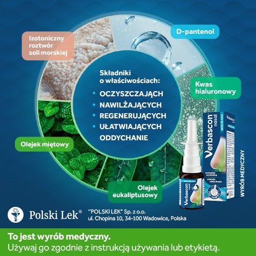 Zdjęcie produktu - 2 VERBASCON NASAL Spray do nosa, 20ml