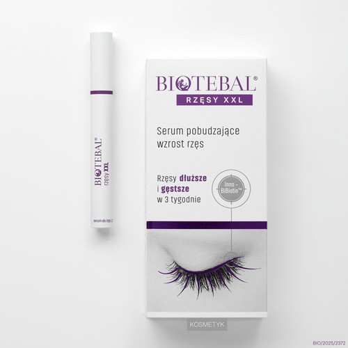 Zdjęcie produktu - 2 Biotebal rzęsy XXL Serum pobudzające wzrost rzęs, 3 ml