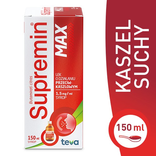Miniaturka artykułu - #1 Supremin MAX syrop 1,5 mg/ml  -1 butelka 150ml