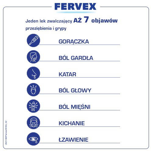 Miniaturka artykułu - #1 Fervex smak cytrynowy, 12 saszetek