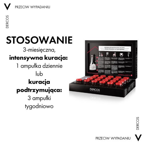 Miniaturka artykułu - #0 Vichy Dercos Aminexil Clinical 5 Kuracja przeciw wypadaniu włos&oacute;w dla mężczyzn, 21 amp. x 6 ml