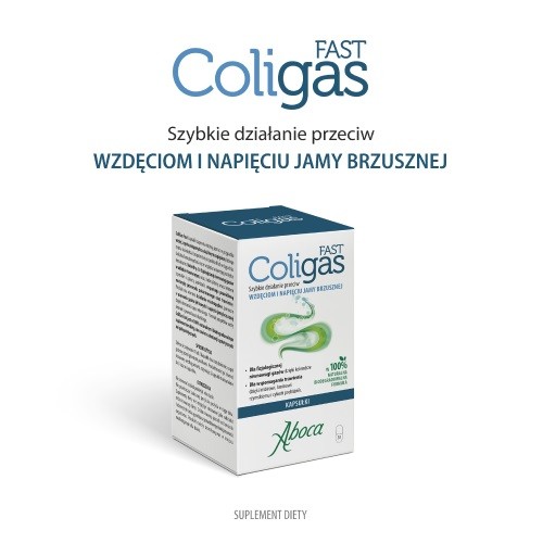 Miniaturka artykułu - #0 Coligas Fast, 30 kaps.