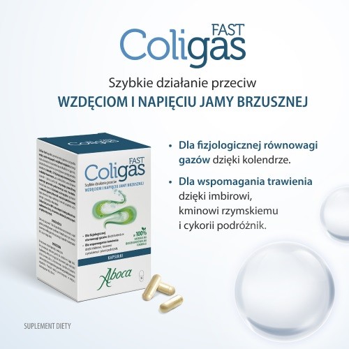 Miniaturka artykułu - #1 Coligas Fast, 30 kaps.
