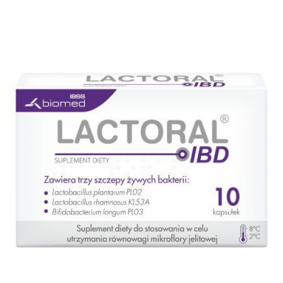 Miniaturka artykułu - #0 Lactoral IBD przy zespole jelita drażliwego -10 kapsułek 