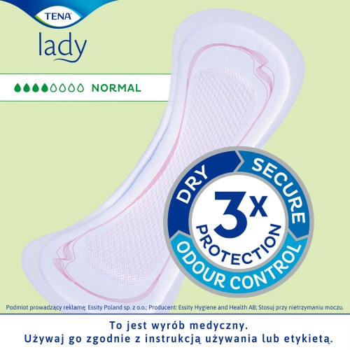 Miniaturka artykułu - #0 TENA LADY Normal wkładki urologiczne, 12 szt