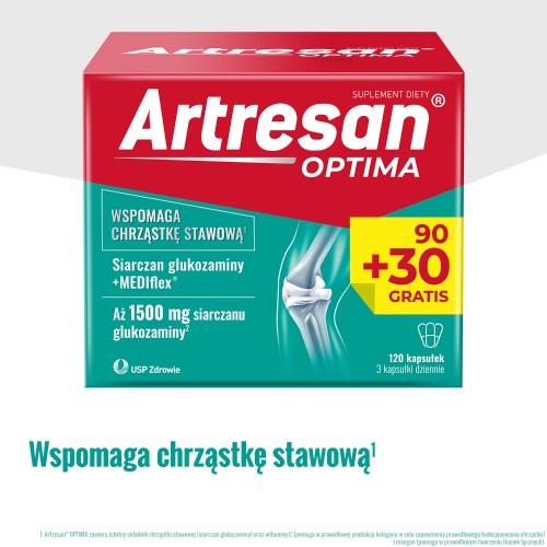 Zdjęcie produktu - 3 Artresan Optima, 120 (90+30) kapsułek