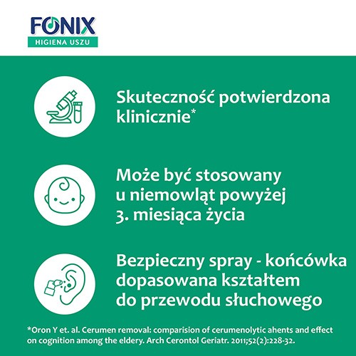 Zdjęcie produktu - 2 Fonix Higiena Uszu Compositum Spray - 30 ml