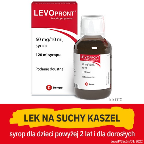 Miniaturka artykułu - #0 Levopront syrop 0,06g/10ml - 120 ml