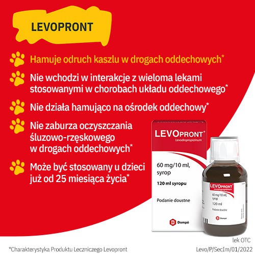 Zdjęcie produktu - 3 Levopront syrop 0,06g/10ml - 120 ml