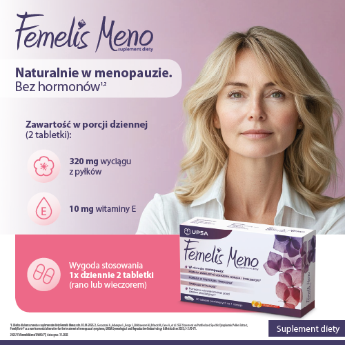 Miniaturka artykułu - #0 FEMELIS MENO - 60 tabletek (28857)