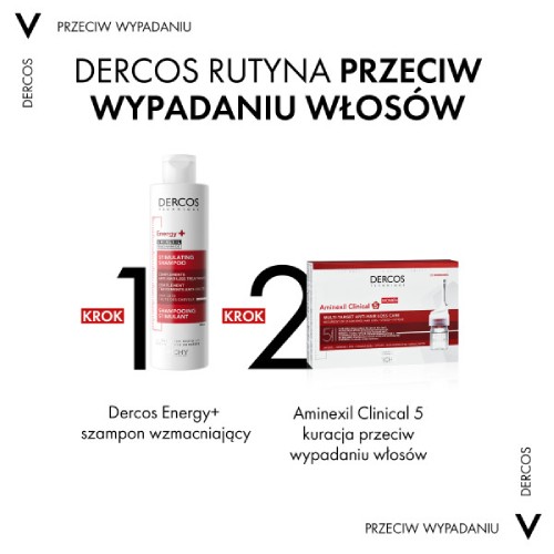 Zdjęcie produktu - 4 Vichy Dercos Aminexil Clinical 5 Kuracja przeciw wypadaniu włos&oacute;w dla kobiet, 21 amp. x 6 ml