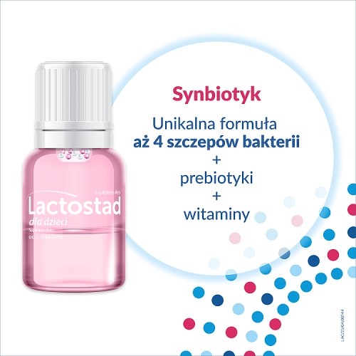 Miniaturka artykułu - #1 Lactostad dla dzieci powyżej 3. roku życia płyn doustny, 5 ampułek x 7 ml