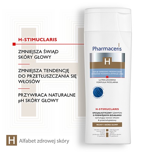 Zdjęcie produktu - 3 PHARMACERIS H STIMUCLARIS Specjalistyczny szampon stymulujący & przeciwłupieżowy, 250 ml