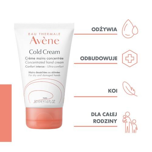 Miniaturka artykułu - #0 AVENE COLD CREAM Skoncentrowany krem do rąk, 50 ml