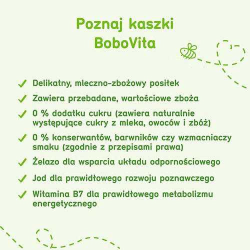 Miniaturka artykułu - #1 BoboVita Porcja zb&oacute;ż Kaszka mleczna kukurydziano- ryżowa banan - 210 g (29508)