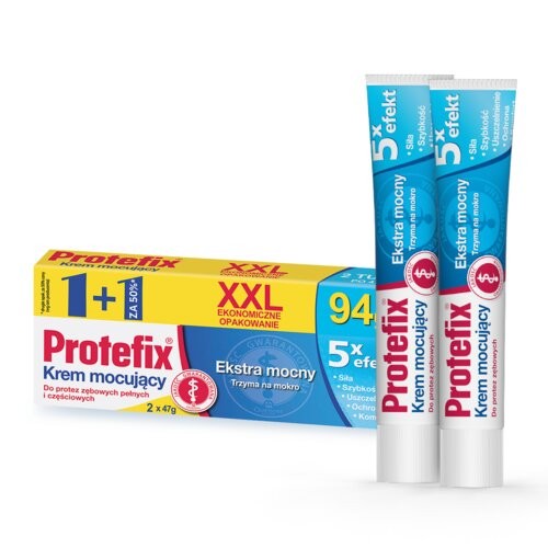 Miniaturka artykułu - #0 Protefix krem mocujący Ekstra mocny XXL - 94 g