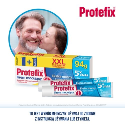 Zdjęcie produktu - 2 Protefix krem mocujący Ekstra mocny XXL - 94 g