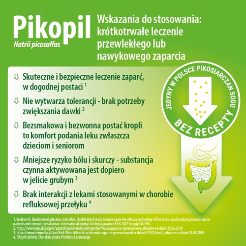 Miniaturka artykułu - #1 Pikopil 7,5 mg, 10 tabletek