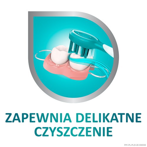 Miniaturka artykułu - #0 COREGA Szczoteczka 2w1 do mycia protez i zęb&oacute;w, 1szt.
