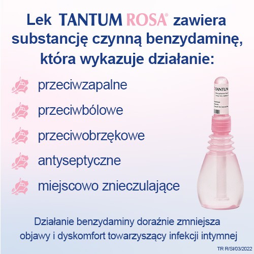 Miniaturka artykułu - #1 Tantum Rosa roztw&oacute;r dopochwowy 1mg/ml- 5 butelek x 140ml