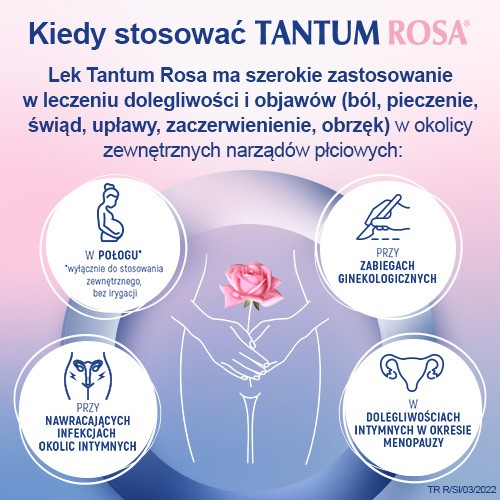 Zdjęcie produktu - 2 Tantum Rosa roztw&oacute;r dopochwowy 1mg/ml- 5 butelek x 140ml