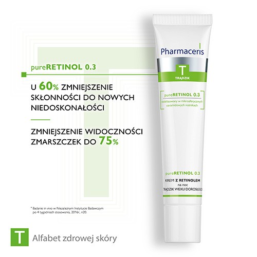 Zdjęcie produktu - 2 PHARMACERIS T PURERETINOL 0.3 Krem na noc, 40 ml 
