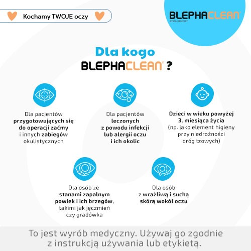 Zdjęcie produktu - 4 Blephaclean Chusteczki do higieny powiek, 20 sztuk