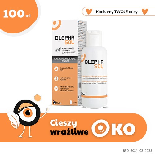 Miniaturka artykułu - #0 BLEPHASOL Płyn micelarny do pielęgnacji powiek, 100ml