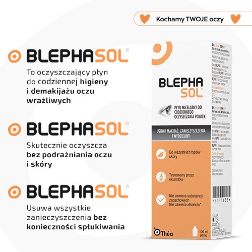 Miniaturka artykułu - #1 BLEPHASOL Płyn micelarny do pielęgnacji powiek, 100ml