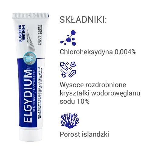 #3 – ELGYDIUM Pasta do zęb&oacute;w wybielająca, 75ml