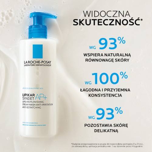 Zdjęcie produktu - 1 La Roche-Posay Lipikar Syndet AP+ Ultradelikatny krem myjący do ciała, 400 ml