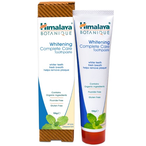 Miniaturka artykułu - #0 HIMALAYA Botaniczna wybielająca pasta do zęb&oacute;w smak mięty pieprzowej - 150 g 
