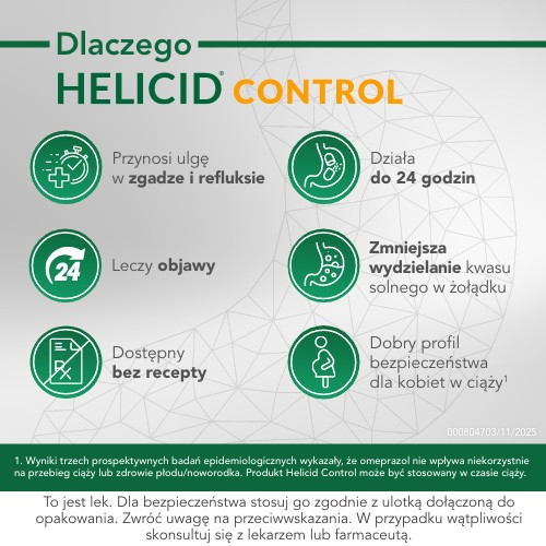 Zdjęcie produktu - 2 Helicid 10 mg - 14 kapsułek - Lek na zgagę