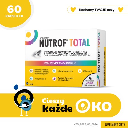 Miniaturka artykułu - #0 Nutrof Total z witaminą D3 - 60 kapsułek 