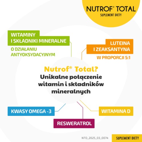 Zdjęcie produktu - 2 Nutrof Total z witaminą D3 - 60 kapsułek 