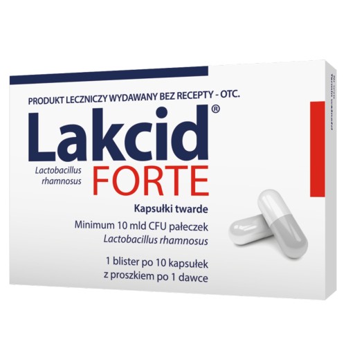 Zdjęcie produktu - 3 Lakcid Forte - 10 kapsułek - lek probiotyczny