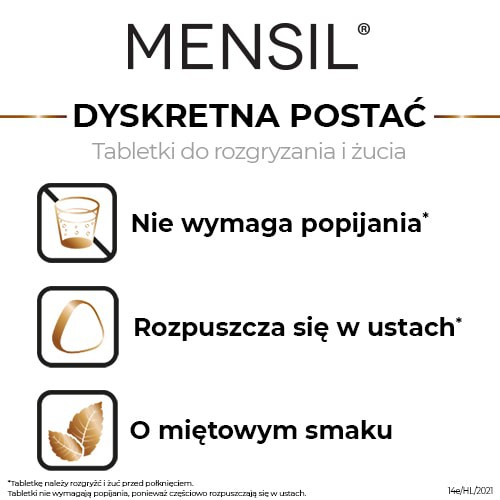 Zdjęcie produktu - 2 Mensil 0,025g, 2 tabletki do rozgryzania i żucia 