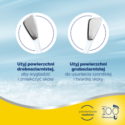 Zdjęcie produktu - 2 SCHOLL Dwustronna Tarka do usuwania zrogowaceń, 1 sztuka 